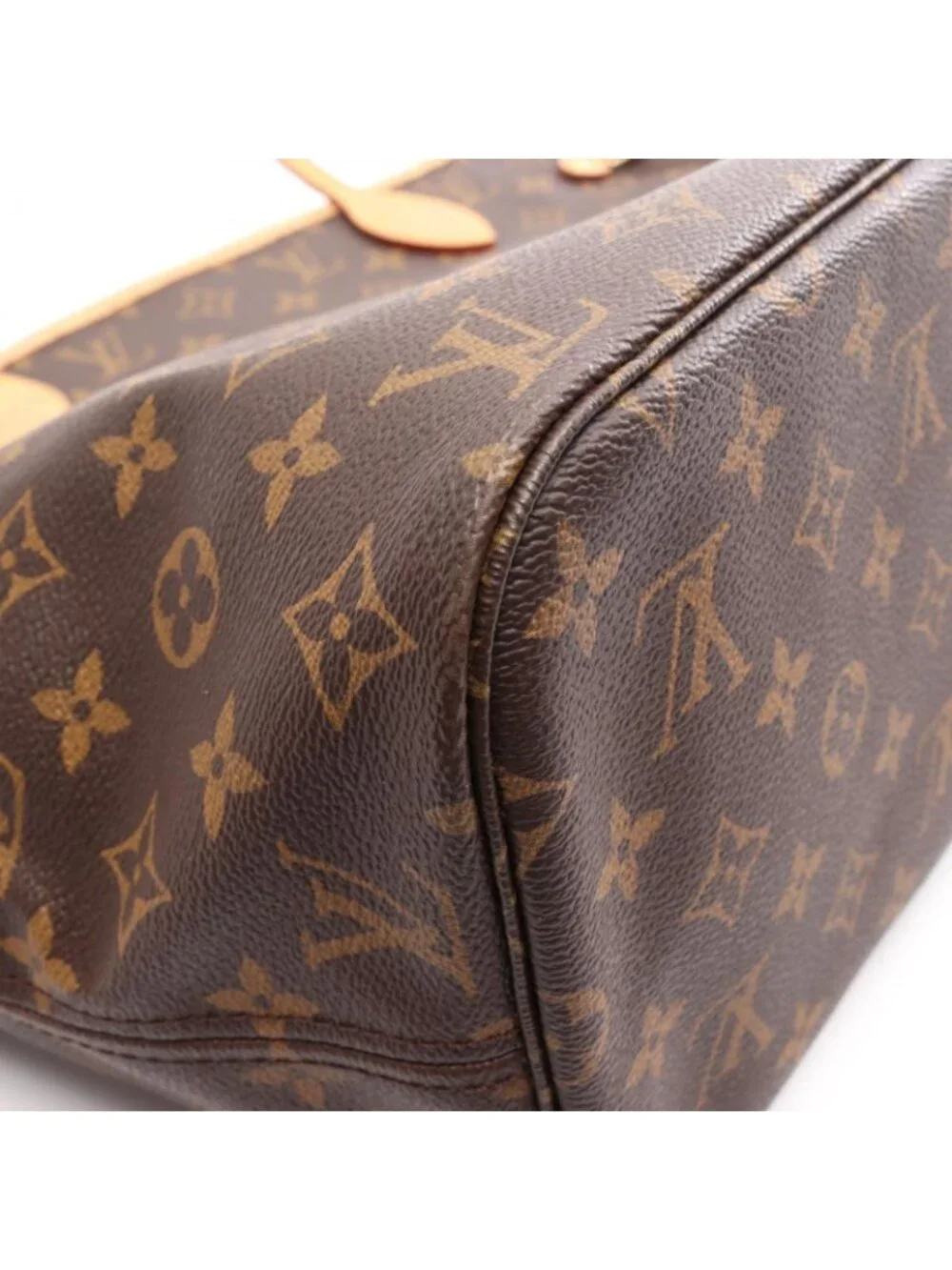Louis Vuitton Tote Bag Neverfull MM Pivoine Canvas Leather